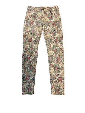 True Religion Stella Floral Paisley Print Jeans Size 28